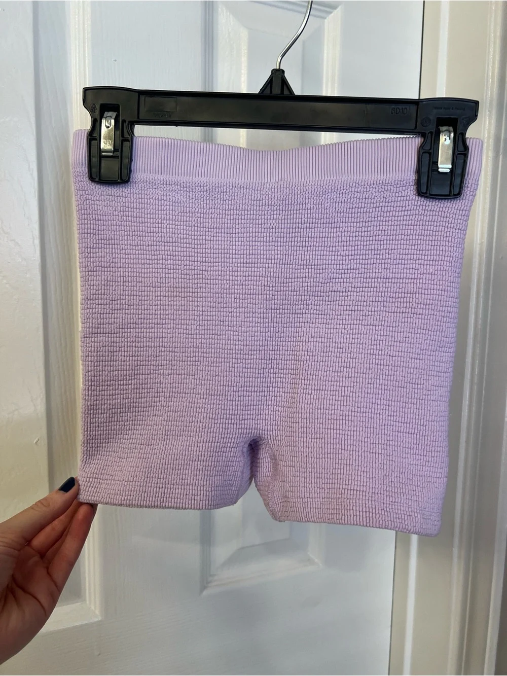 Free People Lavender Ribbed Bike Shorts